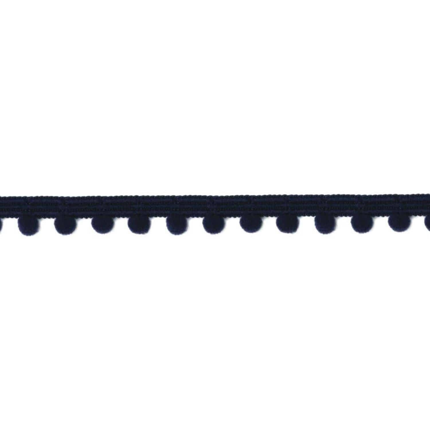 日本紐釦貿易 プチボンボンブレード 紺 12mm×5m巻 114-90-7 (ご注文単位1巻)【直送品】