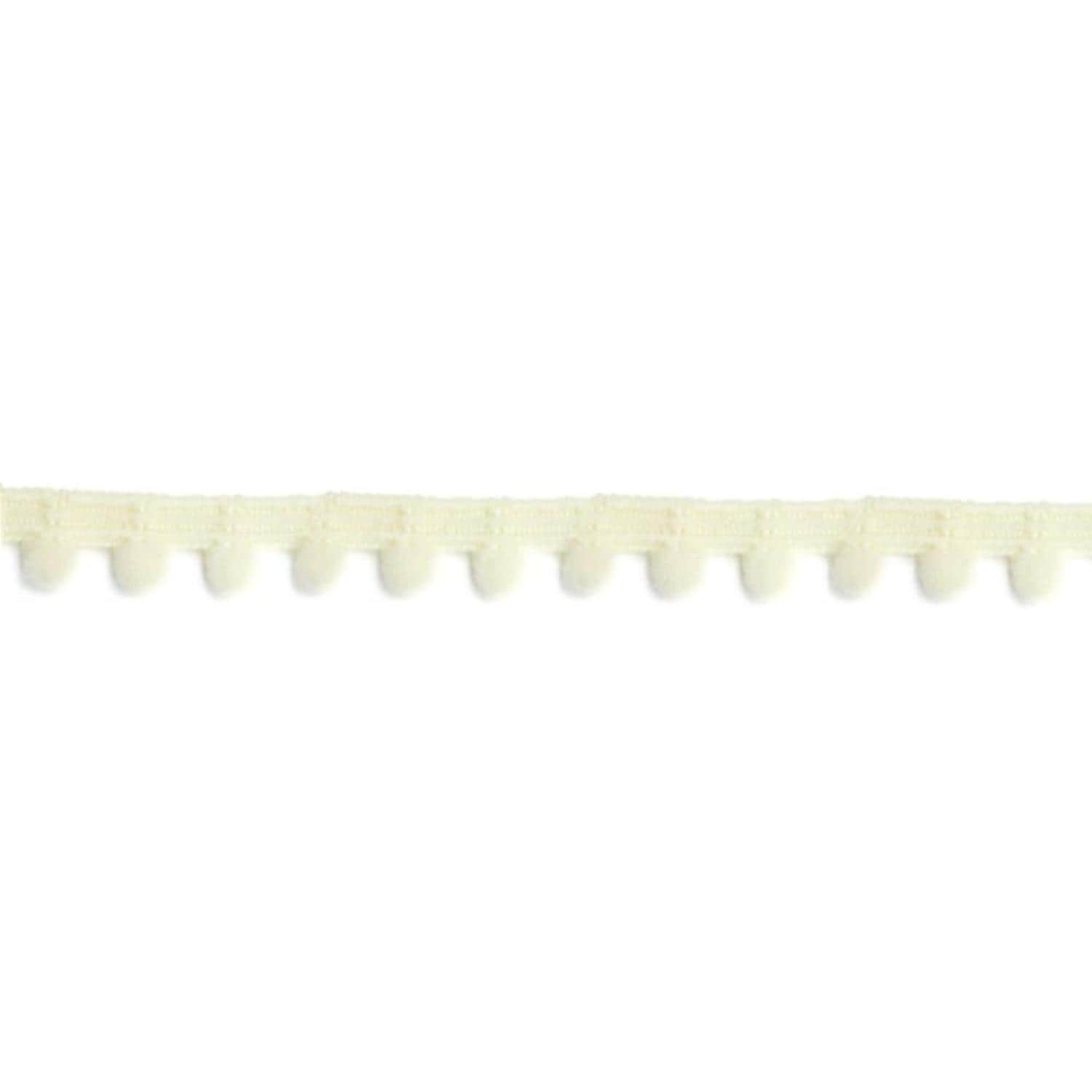 日本紐釦貿易 プチボンボンブレード アイボリー 12mm×5m巻 114-90-9 (ご注文単位1巻)【直送品】