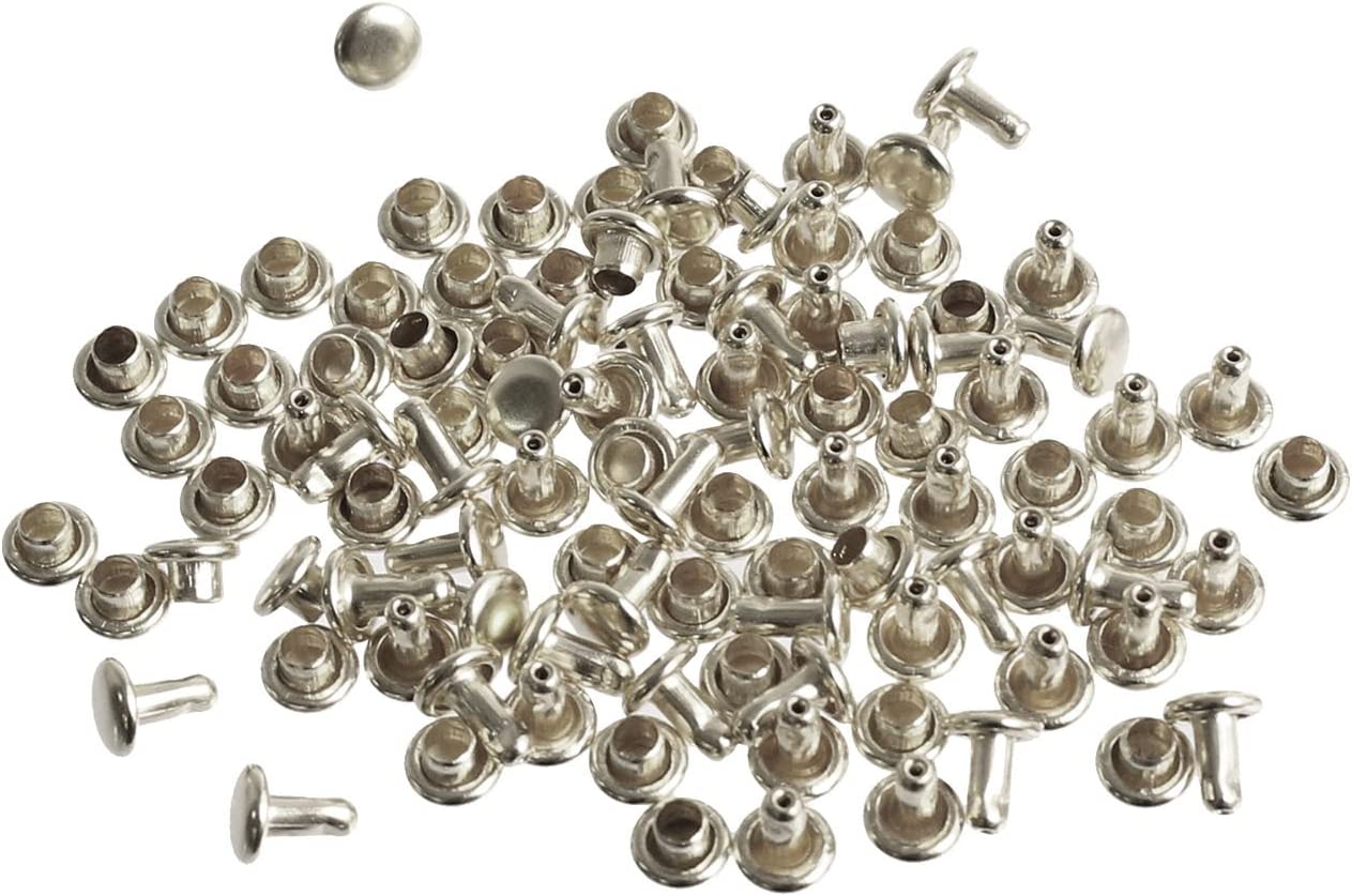 日本紐釦貿易 両面カシメ 特小サイズ シルバー φ4.5mm 50個入 F3-131-50 (ご注文単位1束)【直送品】