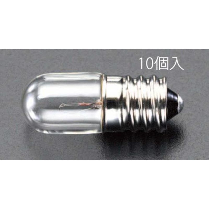 エスコ EA758ZA-23A 24V/0.11A/E12パネル球(10個) 1個（ご注文単位1個）【直送品】