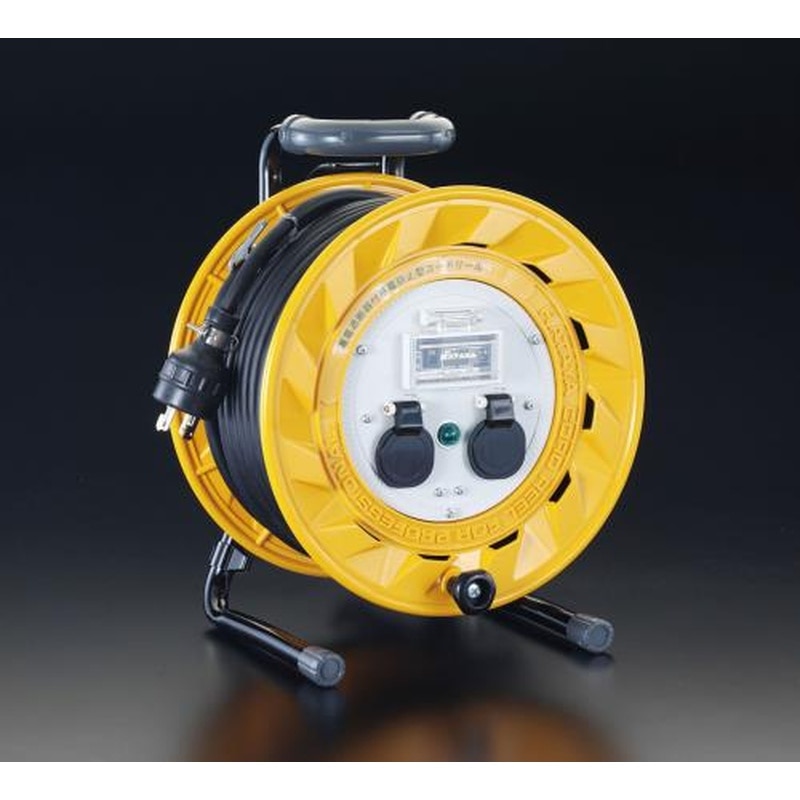 エスコ EA815DG-30L AC200V/19A/30mコードリール(漏電遮断器・抜止付 1個(ご注文単位1個)【直送品】