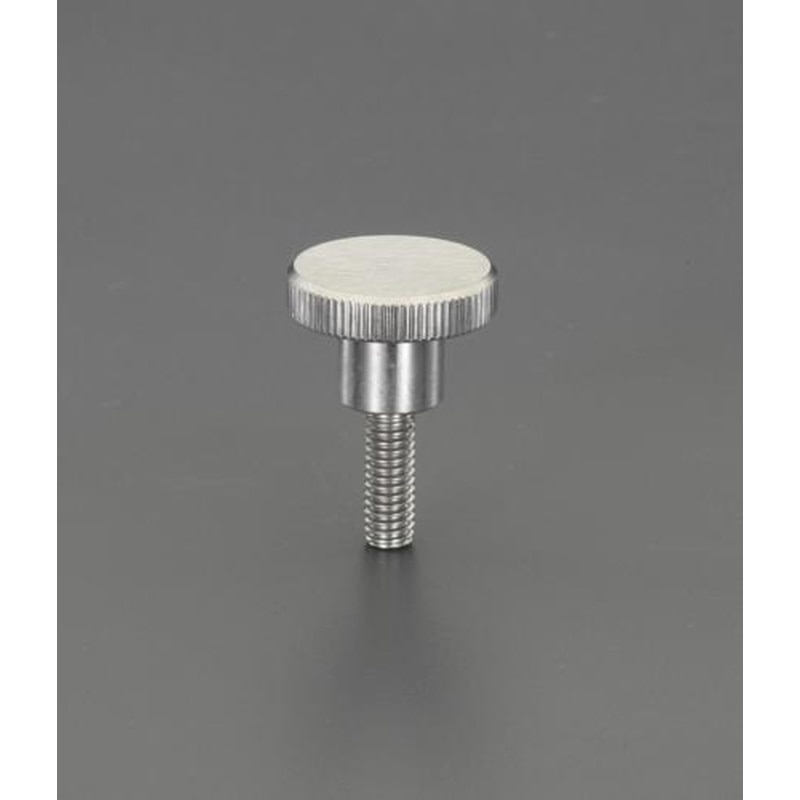 エスコ EA948BC-4A M5x10mm/φ20mmローレットノブ(雄ねじ/ステンレス製) 1個（ご注文単位1個）【直送品】