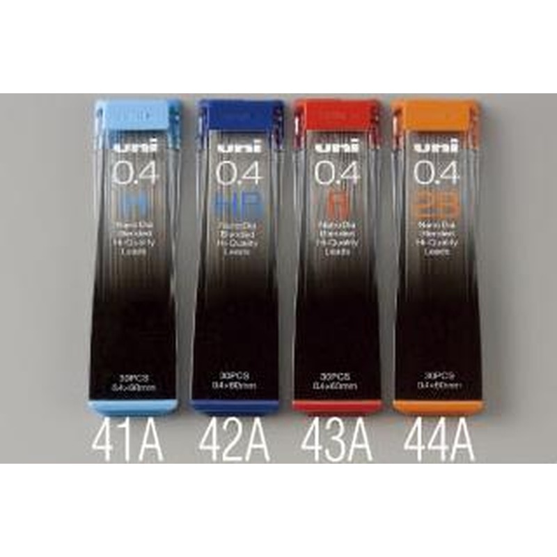 エスコ EA765MF-42A 0.4mm［HB]シャープペンシル替芯(30本) 1個（ご注文単位1個）【直送品】