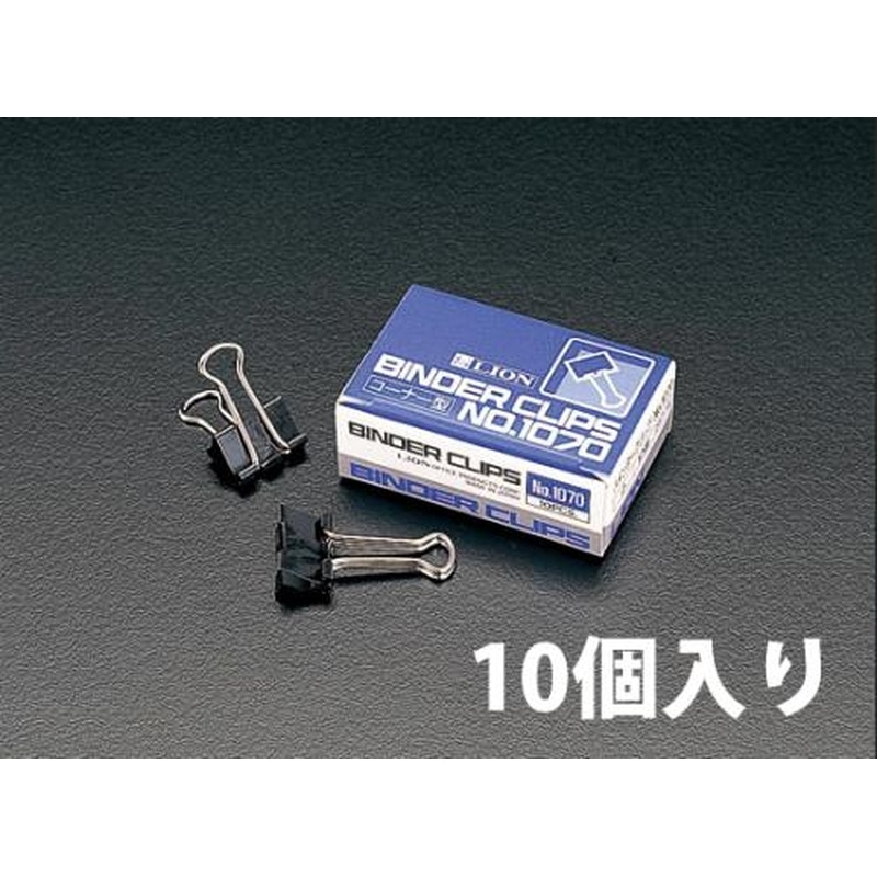 エスコ EA762FB-5 32mm/90枚バインダークリップ(10個) 1個(ご注文単位1個)【直送品】
