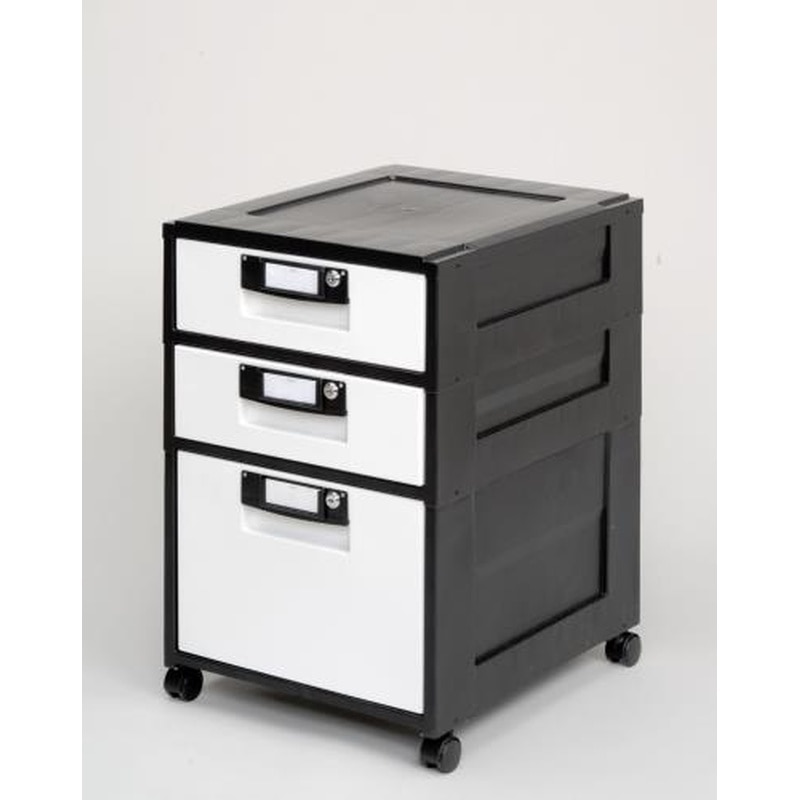 エスコ EA954HL-5 425x509x639mm/3段キャビネット(キャスター付) 1個（ご注文単位1個）【直送品】