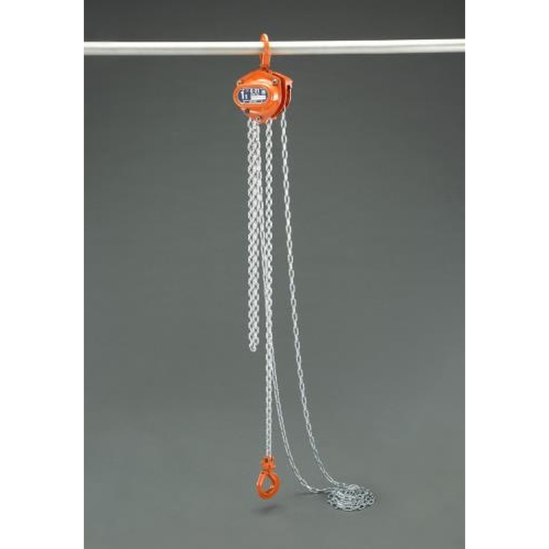 エスコ EA987CK-5 1.0tonx5.0mチェーンブロック 1個(ご注文単位1個)【直送品】