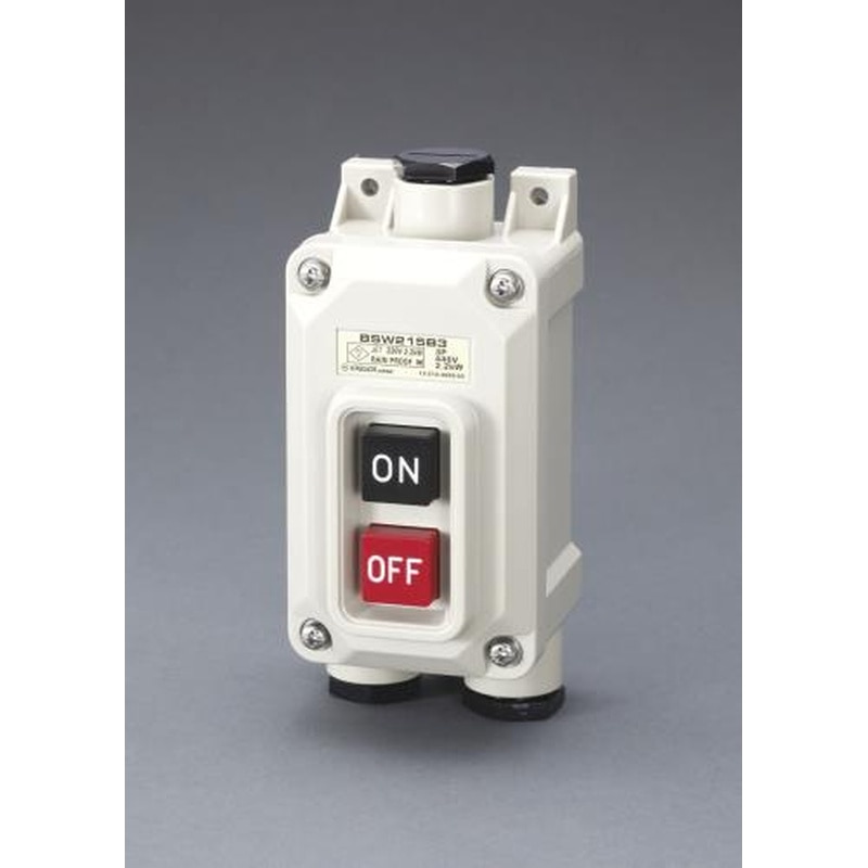 エスコ EA940DF-82 15A/3P三相押しボタン開閉器(一般防雨形) 1個（ご注文単位1個）【直送品】