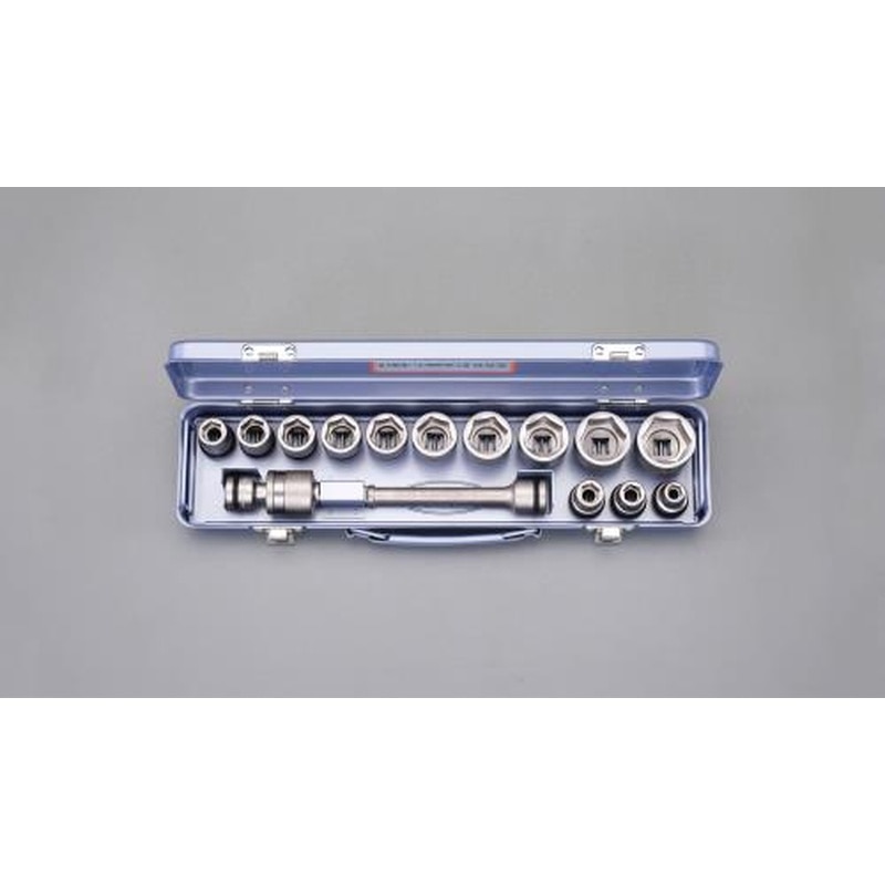 エスコ EA164MA 1/2”DRインパクトソケットセット 1個(ご注文単位1個)【直送品】