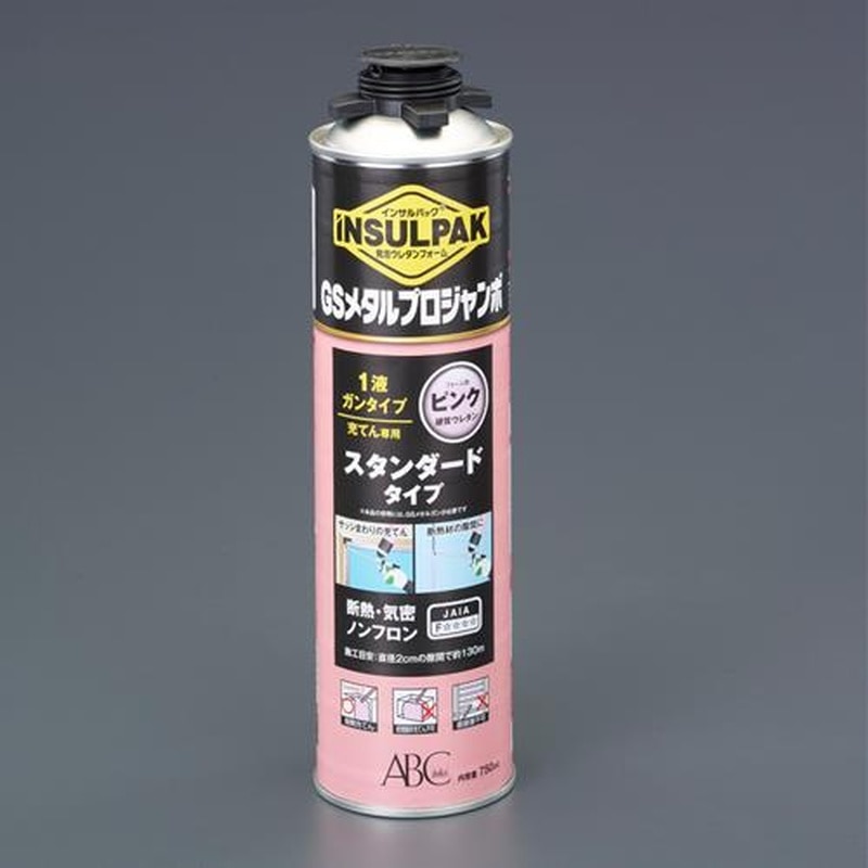 エスコ EA930TC-12 1000g発泡ウレタンフォーム(一液性/ガン用/ピンク) 1個(ご注文単位1個)【直送品】
