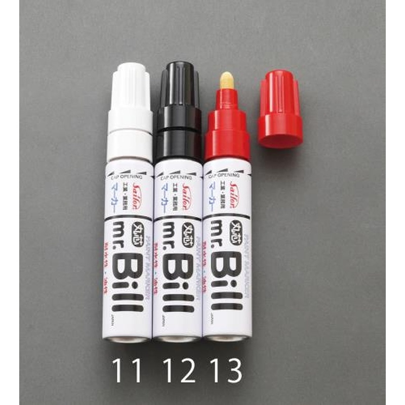 エスコ EA765MW-11[白/太字]油性ペイントマーカー 1個（ご注文単位1個）【直送品】