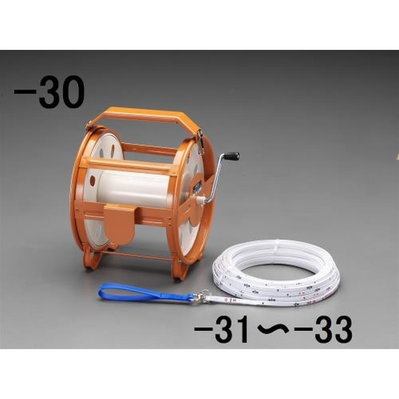 エスコ EA720MA-30 測量ロープ用リール 1個（ご注文単位1個）【直送品】