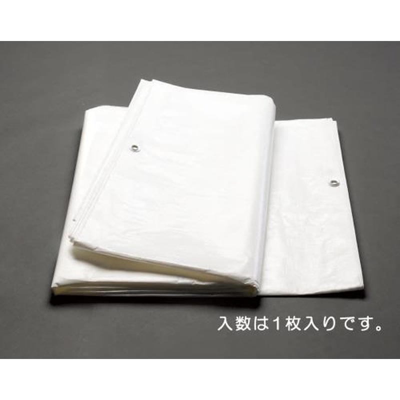 エスコ EA911AC-43 10x10m/0.25mmホワイトシート(#3000) 1個（ご注文単位1個）【直送品】
