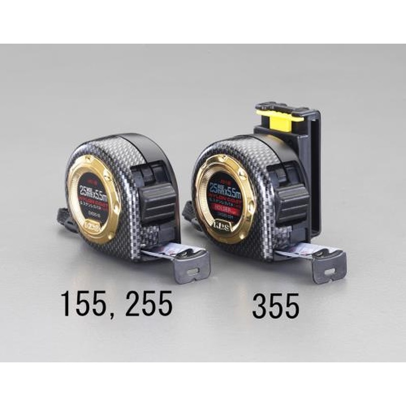 エスコ EA720CS-355 25mmx5.5mメジャー(ナイロンコート/ホルダー付) 1個（ご注文単位1個）【直送品】