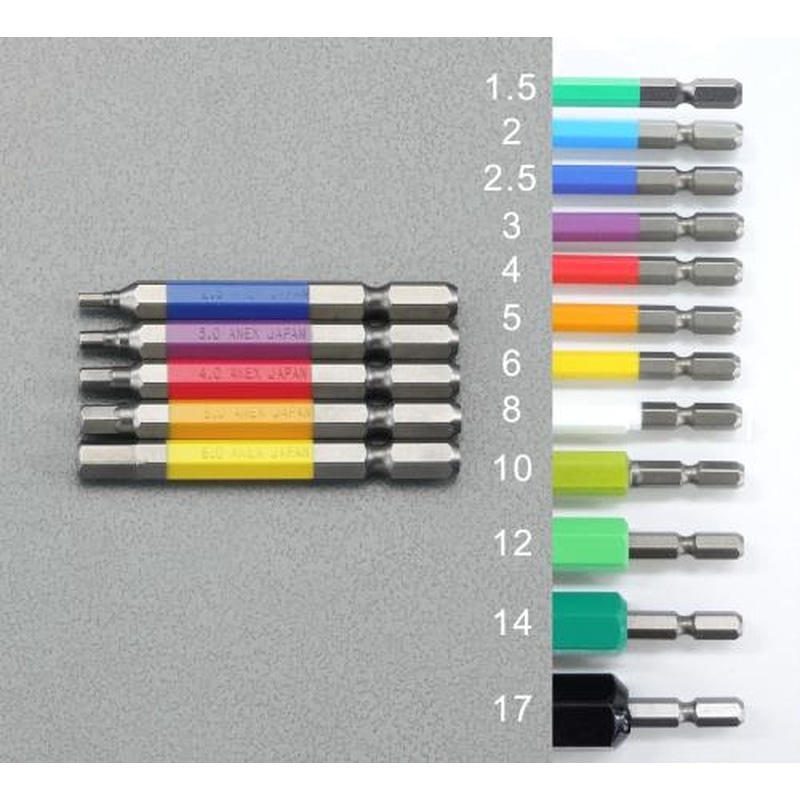 エスコ EA611BR-8 8.0x65mm［Hexagon]ドライバービット 1個（ご注文単位1個）【直送品】