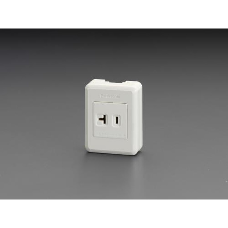 エスコ EA940CG-111 125V/20A角型コンセント(1口) 1個(ご注文単位1個)【直送品】