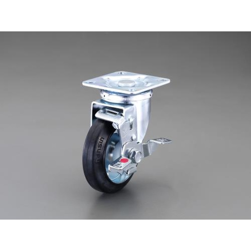 エスコ EA986PT-53 150mmキャスター(自在金具・ブレーキ付) 1個（ご注文単位1個）【直送品】