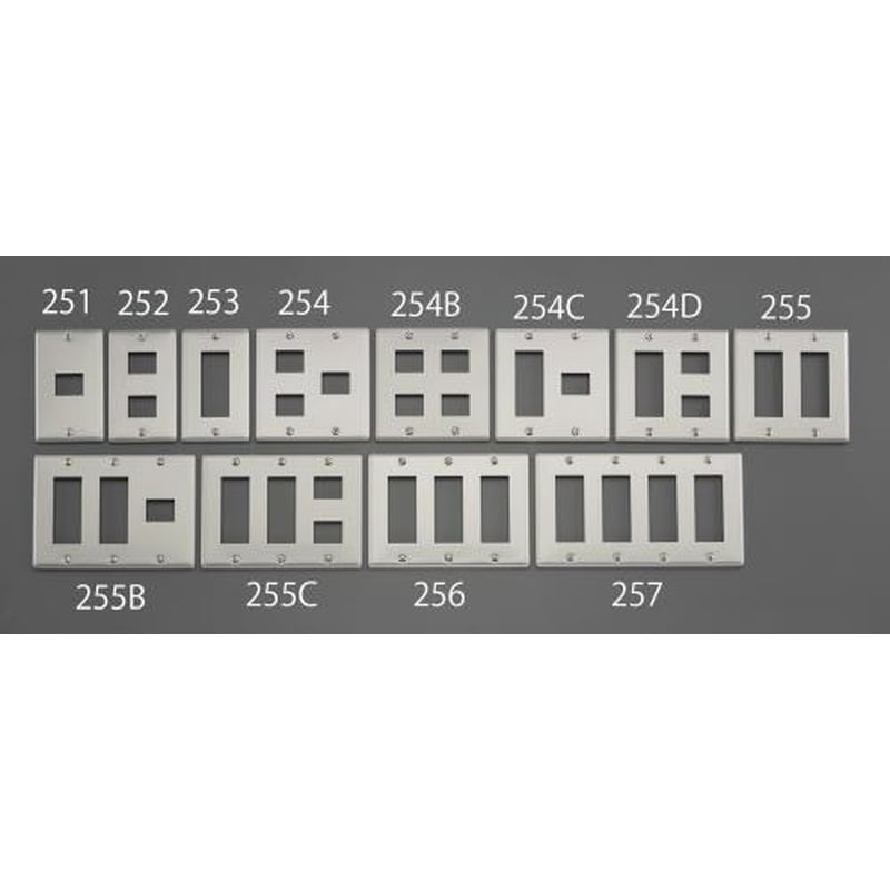 エスコ EA940CE-255 メタル製プレート(6個/2列) 1個（ご注文単位1個）【直送品】
