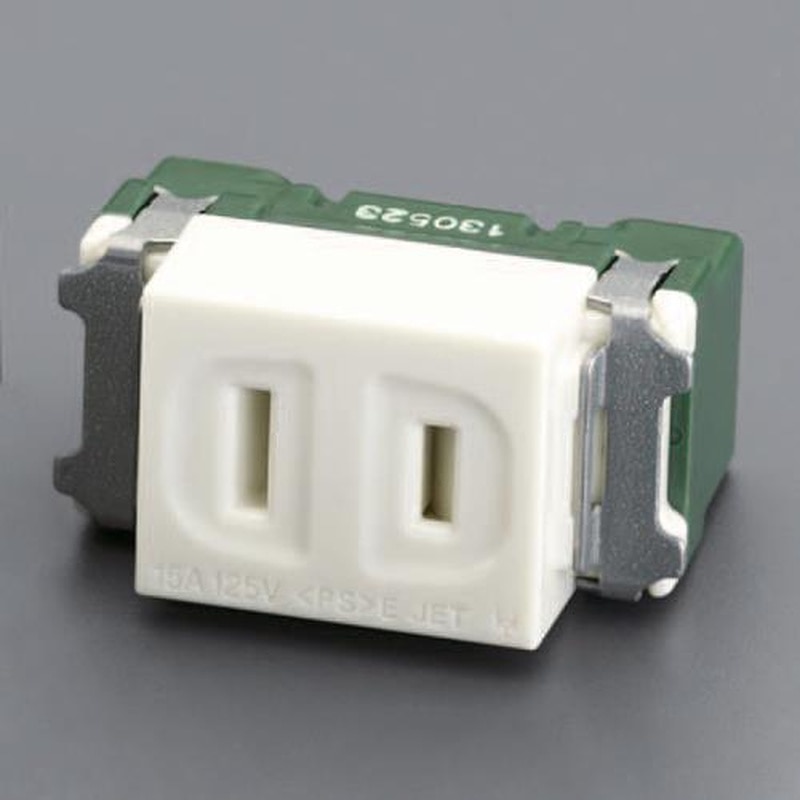 エスコ EA940CE-105 125V/15A埋込コンセント(1口/扉付) 1個(ご注文単位1個)【直送品】