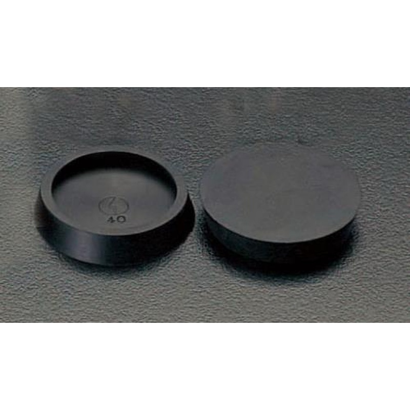 エスコ EA979DA-13 φ65(88)mm平置ゴム(黒/2個) 1個（ご注文単位1個）【直送品】