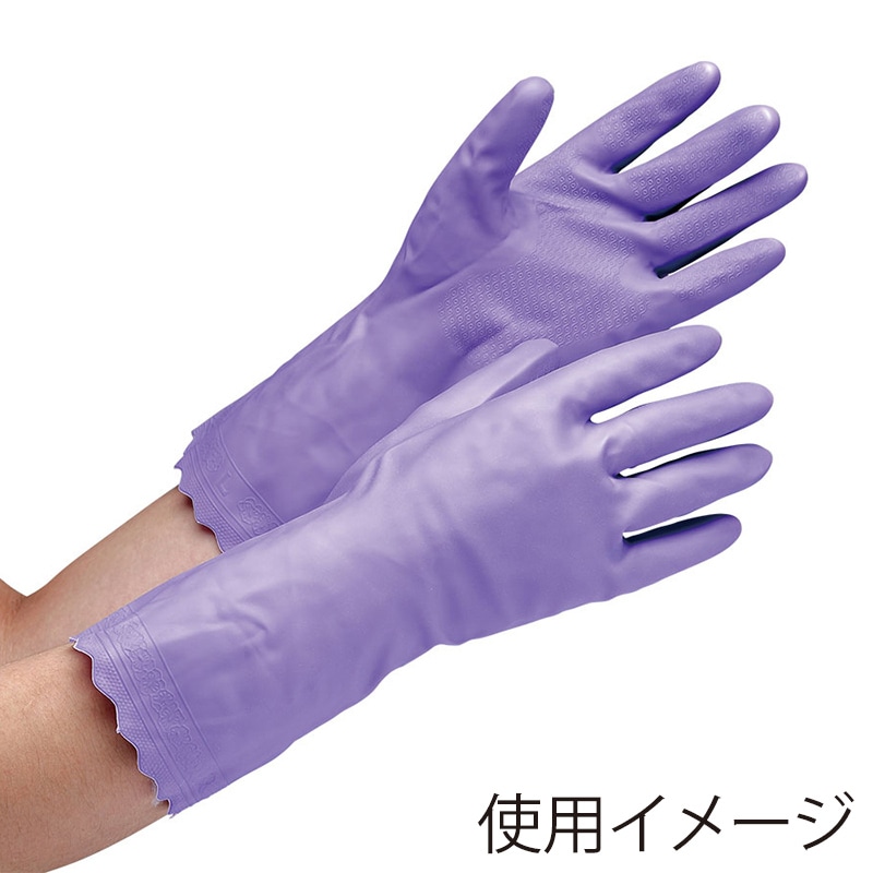 ミドリ安全 塩化ビニール手袋 厚手 ベルテ112W L 10双入 4049011230 1束（ご注文単位1束）【直送品】