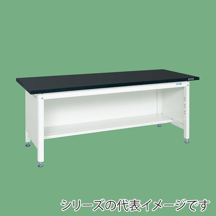 サカエ 実験用中量作業台 三方パネル付 特殊アクリル天板 1500mm パールホワイト CFC-1575P 1台(ご注文単位1台)【直送品】