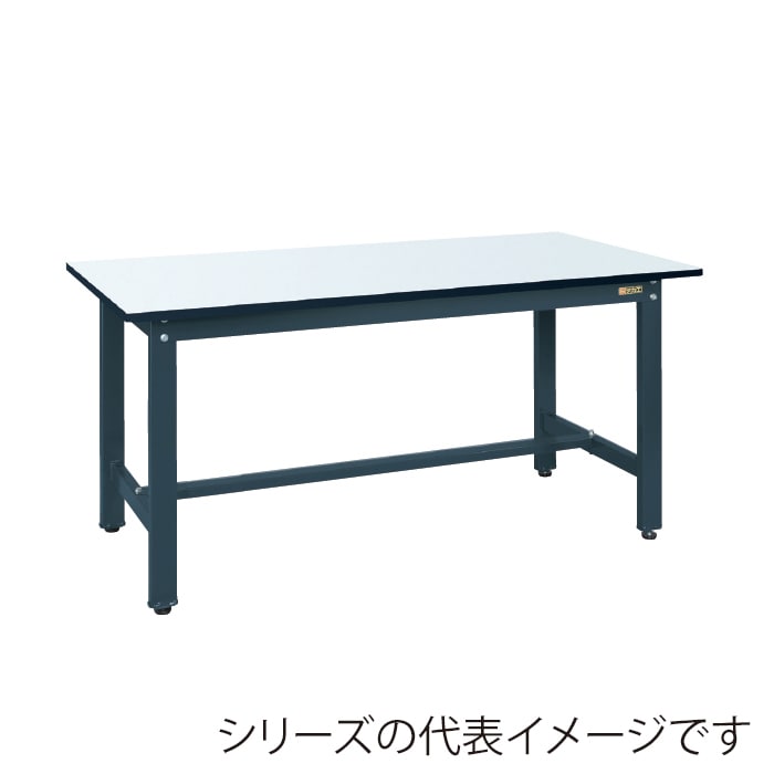 サカエ 実験用中量作業台 CSMタイプ メラミン天板 パールホワイト/ダークグレー CSM-187D 1台(ご注文単位1台)【直送品】