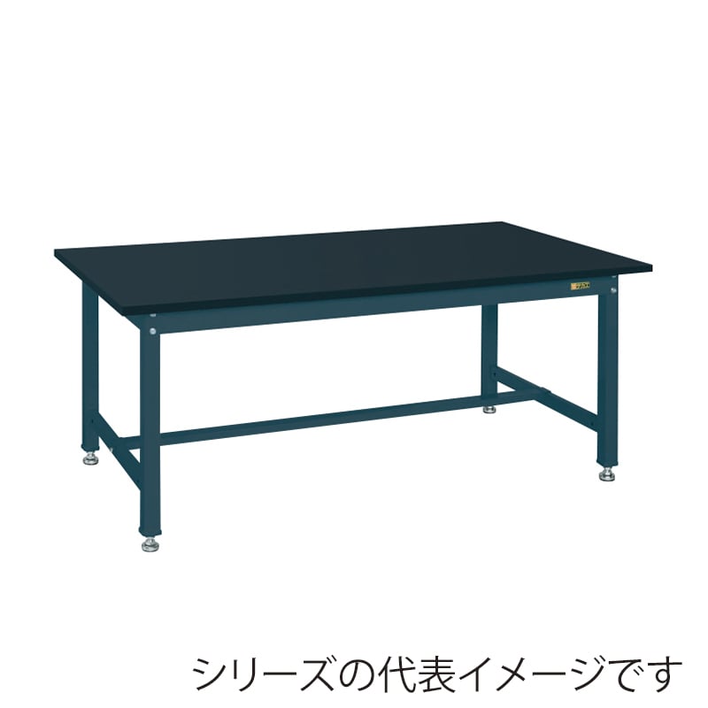 サカエ 中量作業台 KTタイプ 特殊アクリル天板 ダークグレー KT-593CHCD 1台(ご注文単位1台)【直送品】