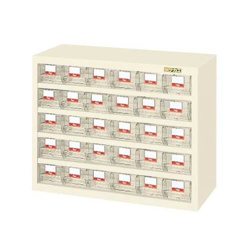 サカエ ハニーケース 樹脂ボックス30個 アイボリー HFS-30TI 1台(ご注文単位1台)【直送品】