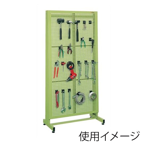 サカエ パンチングパネルハンガー グリーン MP-16PN 1台(ご注文単位1台)【直送品】