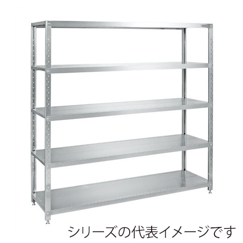 サカエ ステンレスサカエラック　5段　SUS430  STN2-1218SU4 1台（ご注文単位1台）【直送品】