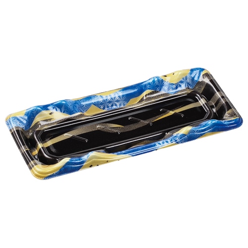 エフピコ 寿司容器　大波皿　本体 1-5　V1 山瀬青 50枚/袋（ご注文単位20袋）【直送品】
