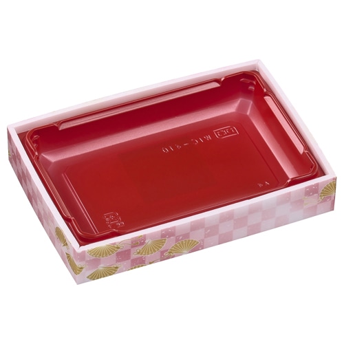 エフピコ 折箱弁当容器 本体 WIC-410 市松春扇 20枚/袋(ご注文単位24袋)【直送品】