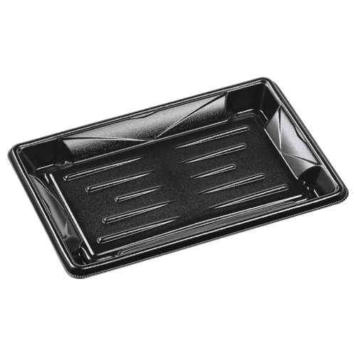 エフピコ 惣菜容器　MFPホットグラン　本体 4（24-16） 黒W 50枚/袋（ご注文単位12袋）【直送品】
