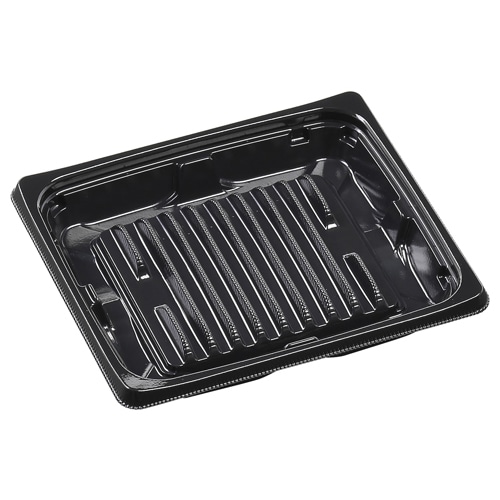 エフピコ 弁当容器　MSDプレイン　本体 15-13AG 黒 50枚/袋（ご注文単位30袋）【直送品】