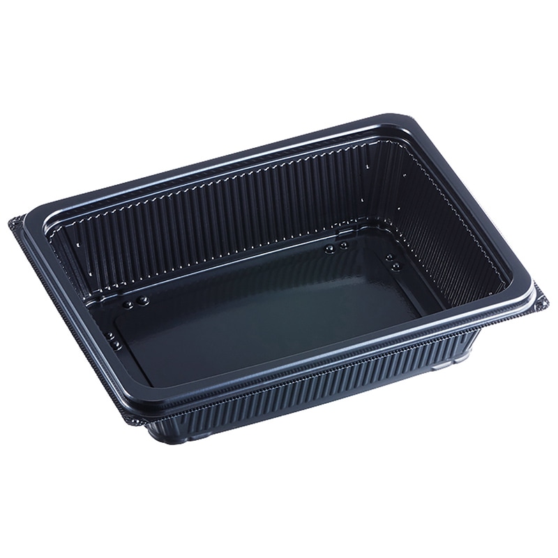 エフピコ 丼・お重容器 DLV角 19-14（47）MSD 本体 黒 50枚/袋