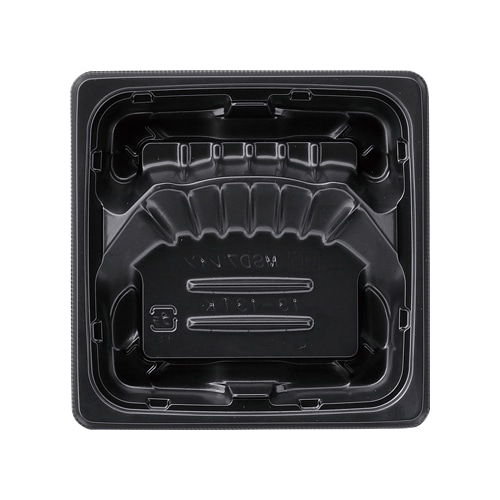 エフピコ 弁当容器　MSDプレイン　本体 13-13TK 黒 50枚/袋（ご注文単位32袋）【直送品】