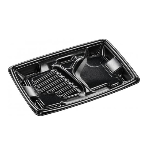 エフピコ 弁当容器 MFPアリオン 本体 22-15-2 黒 50枚/袋（ご注文単位18袋）【直送品】