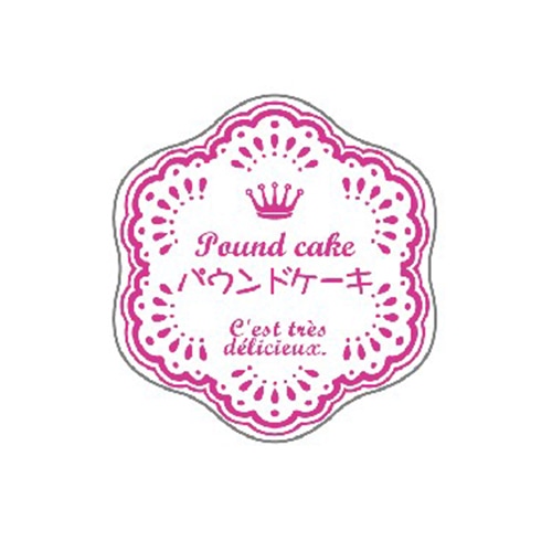 金久 POPシール パウンドケーキ NC-510 1束（ご注文単位1束）【直送品】