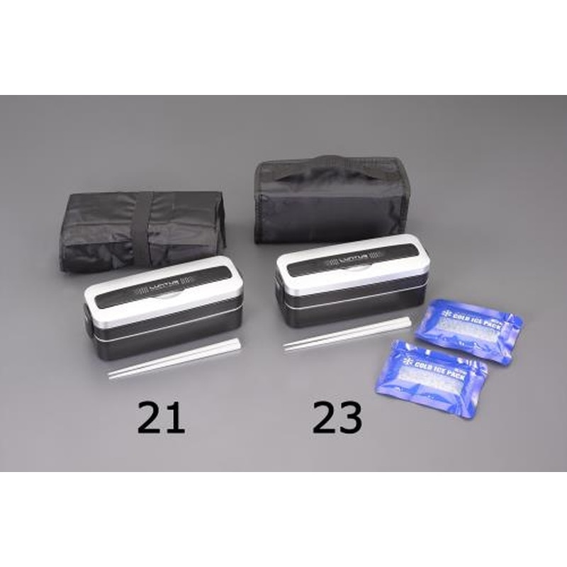 エスコ EA763AV-23 227x112x60mm/800mlランチボックス 1個(ご注文単位1個)【直送品】