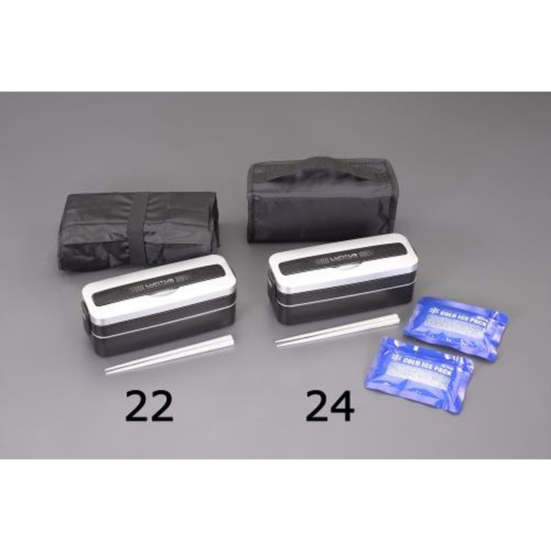 エスコ EA763AV-24 226x80x82mm/800mlランチボックス 1個(ご注文単位1個)【直送品】