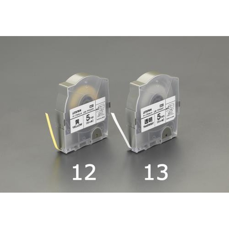 エスコ EA761DC-12[EA761DC用]5mmテープカセット(黄) 1個（ご注文単位1個）【直送品】