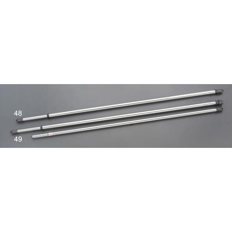 エスコ EA951FD-49 φ29.6x1380-3800mm物干し竿(ステンレス製) 1個（ご注文単位1個）【直送品】