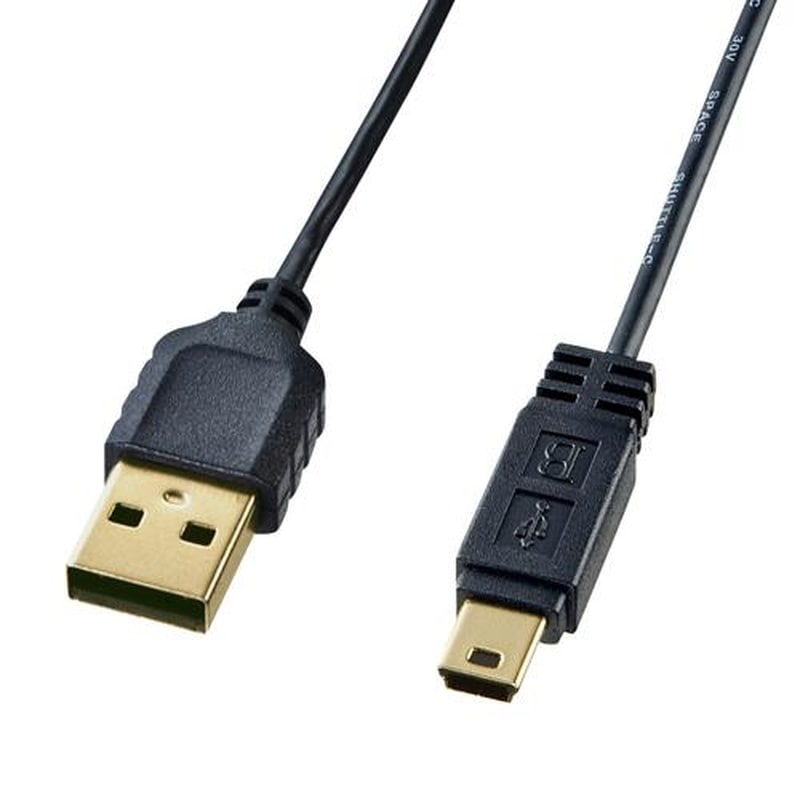 エスコ EA764AJ-183A 1.5mミニUSBケーブル(A-ミニB5pin/2.0対応) 1個（ご注文単位1個）【直送品】