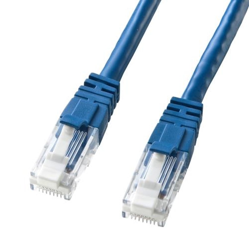 エスコ EA764BB-272A 50mLANケーブル(CAT6/つめ折れ防止/ブルー) 1個(ご注文単位1個)【直送品】