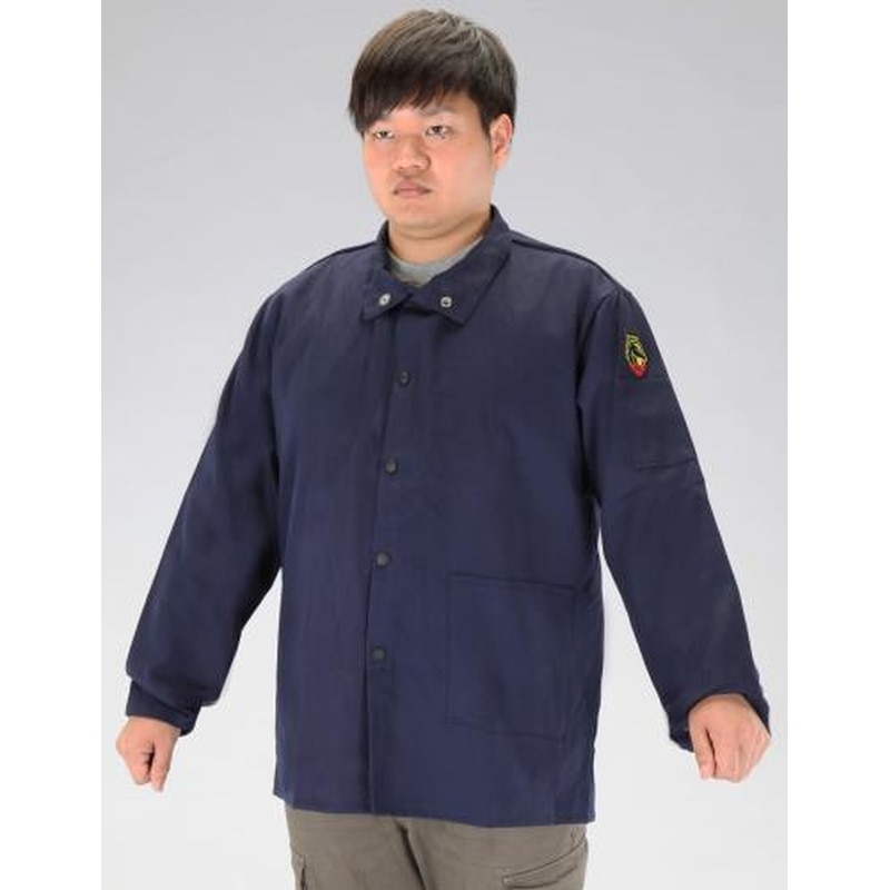 エスコ EA370AG-2[L]難燃ジャケット(ネイビー) 1個（ご注文単位1個）【直送品】