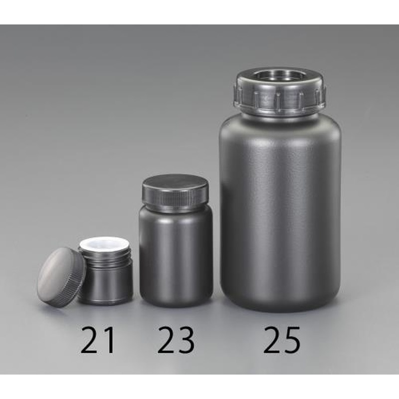 エスコ EA508AK-23 φ48.5x80mm/100ml遮光型広口ポリ容器 1個（ご注文単位1個）【直送品】