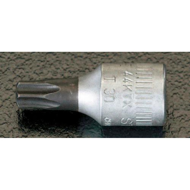 エスコ EA617XM-227 1/4”DR/T27［BoreTorx]ビットソケット(イジリ止付) 1個（ご注文単位1個）【直送品】