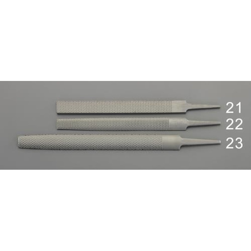 エスコ EA521PH-22 200mmやすり(半丸/木工用) 1個（ご注文単位1個）【直送品】