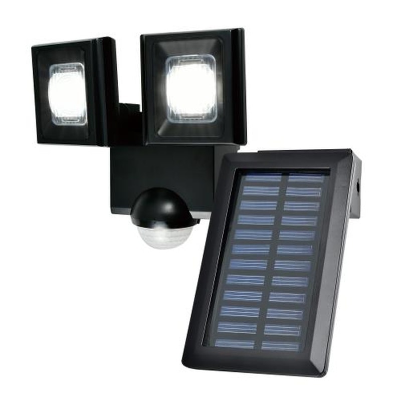 エスコ EA864CB-44C 2灯LEDセンサーライト(ソーラー充電式) 1個(ご注文単位1個)【直送品】