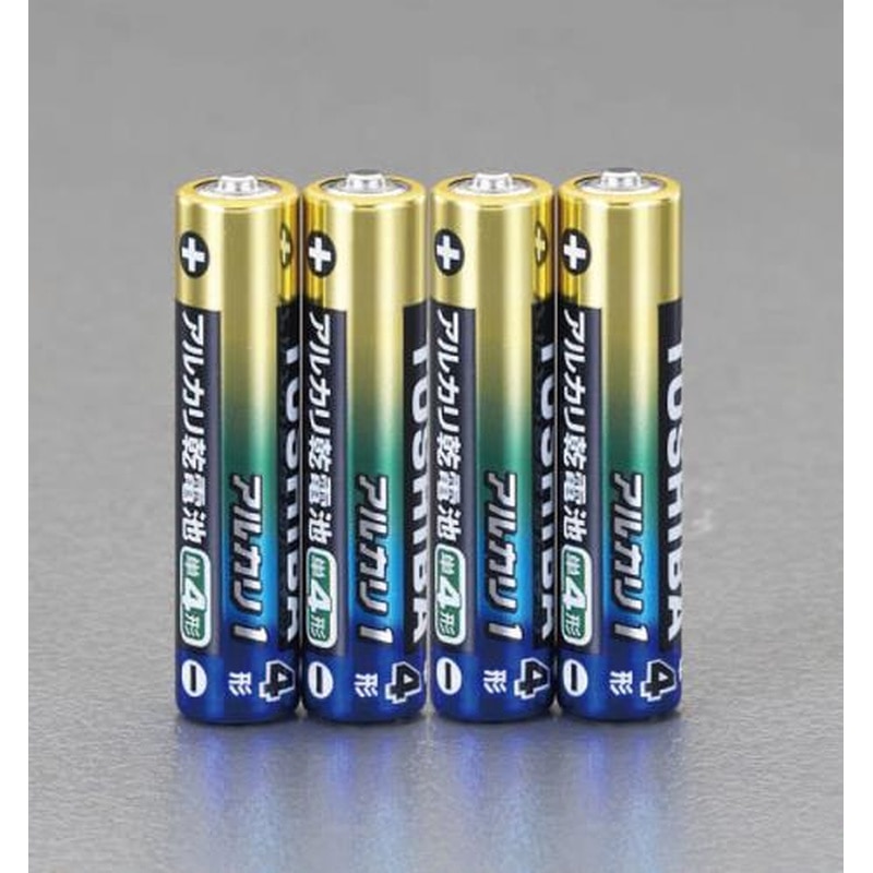 エスコ EA758YT-14BA[単4x4本]アルカリ乾電池 1個（ご注文単位1個）【直送品】
